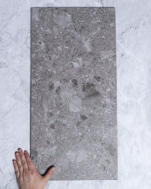  Tivoli Mid Grey Ceppo Di Gre Stone Look Porcelain Tile 300 x 600mm